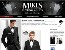 Tablet Screenshot of mikesformalwear.com